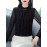 Plus Size, Women's New Winter Plus Size Mesh Shiny Hand-Set Diamond Turtleneck Long Sleeve Top