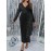 Plus Size, European and American Fashion Halloween Christmas Holiday Style Glowing Fabric Patchwork Long Sleeve Plus Size Dress, Halloween Plus Size Women