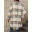 [Faux Fur Coat] Women's Casual Plaid Faux Fur Coat with Button Front & Lapel Collar - Machine Washable All-Season Outerwear Beige/White/Brown/Gray/Black, Casual Attire, Stylish Jacket, Cozy Fabric, Buttonup Jacket, Fashion Lovers