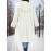 [Plus Size | Plush Hooded] Plus Size Women's Plush Hooded Winter Coat | Long Jacket with Hood, Thick Outerwear, Machine Washable & Wrinkle-Resistant White/Beige, Elegant Collar for Cold Weather (Autumn/Winter) - Coat for Tall Women