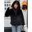 Plus Size - Women'S Plus Size Elegant Long Sleeve Zip-Up Jacket with Faux Fur Hood & Belt - Solid Color Casual Coat, Machine Washable, Non-Stretch Fabric, Front Zipper Closure, Plus Size Jacket